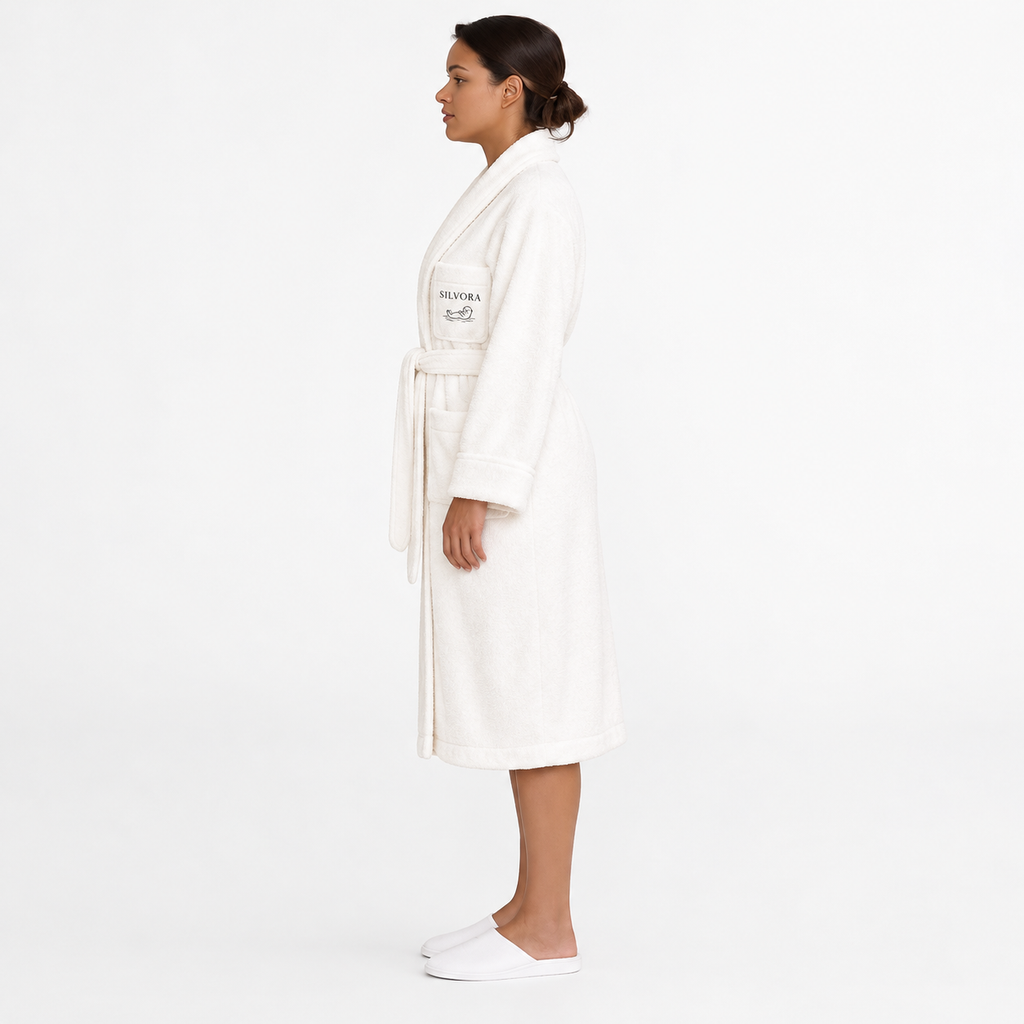 SILVORA 100 cotton bathrobe