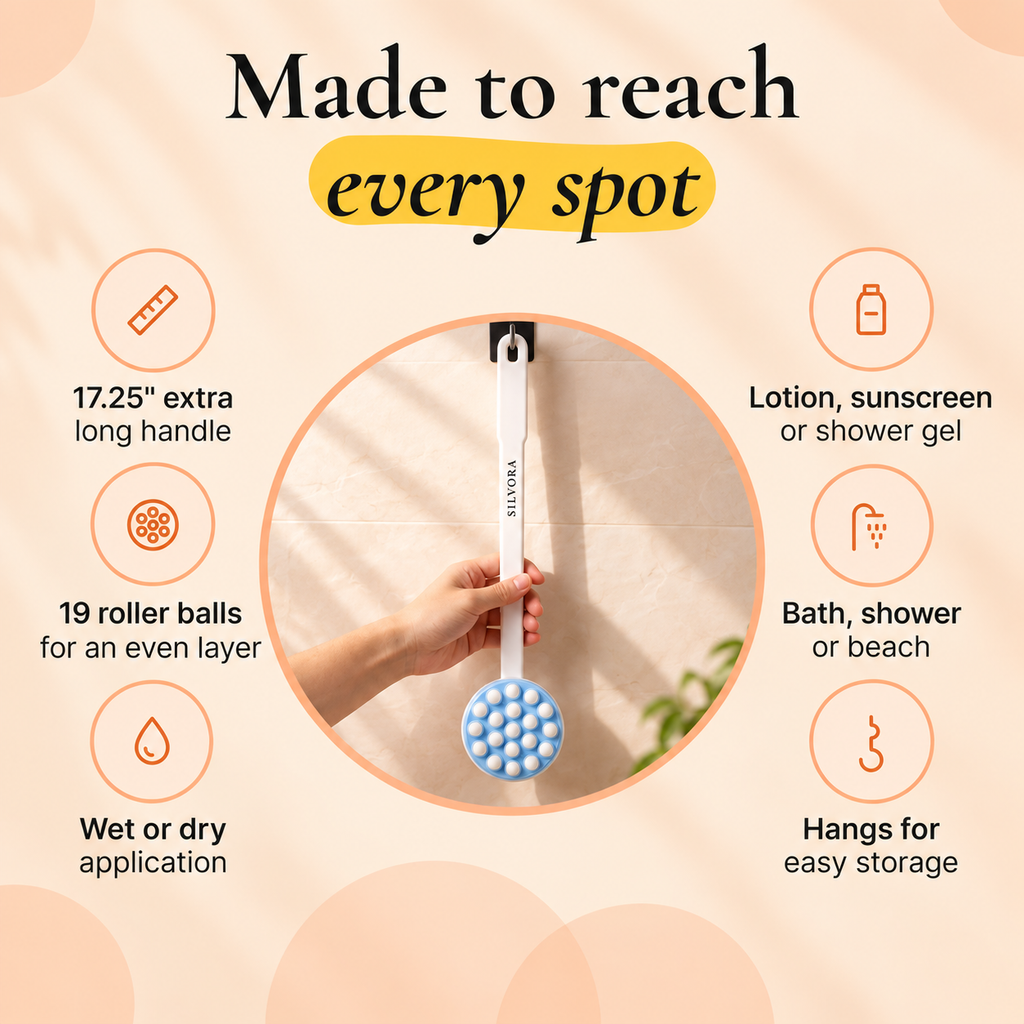 SILVORA back lotion applicator