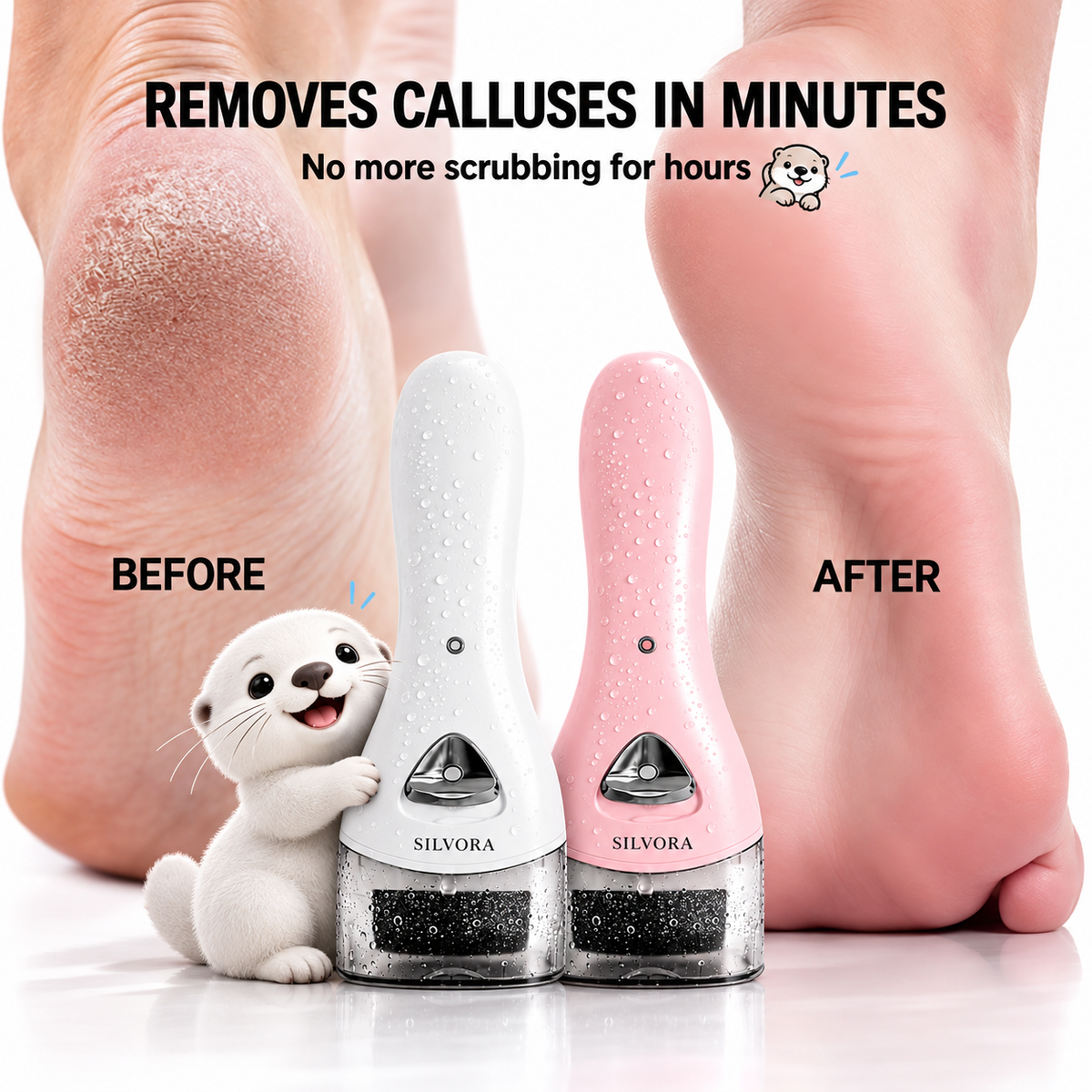 SILVORA rechargeable foot callus remover