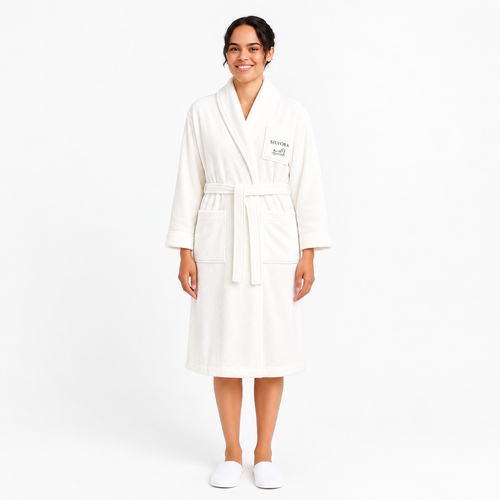 SILVORA 100 cotton bathrobe