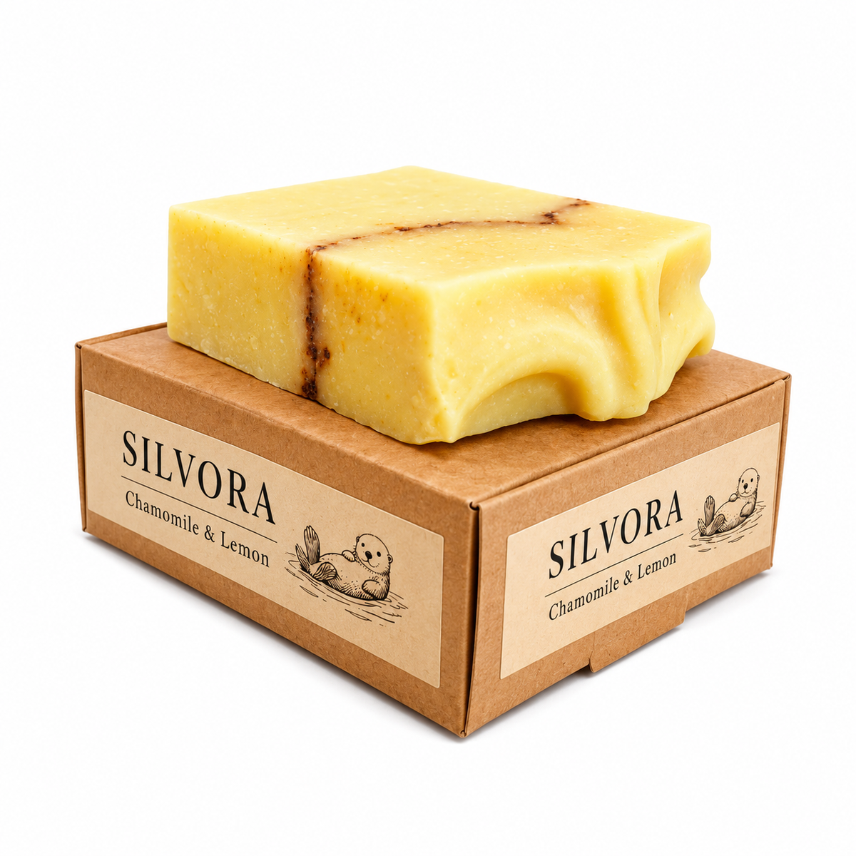 SILVORA chamomile lemon natural bar soap