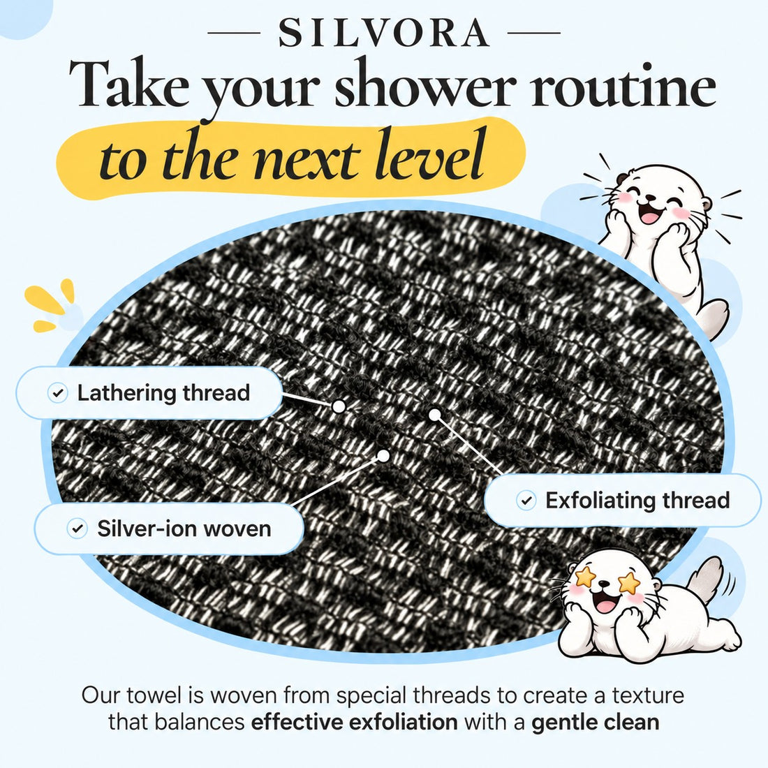 Silver-ion hexagonal weave