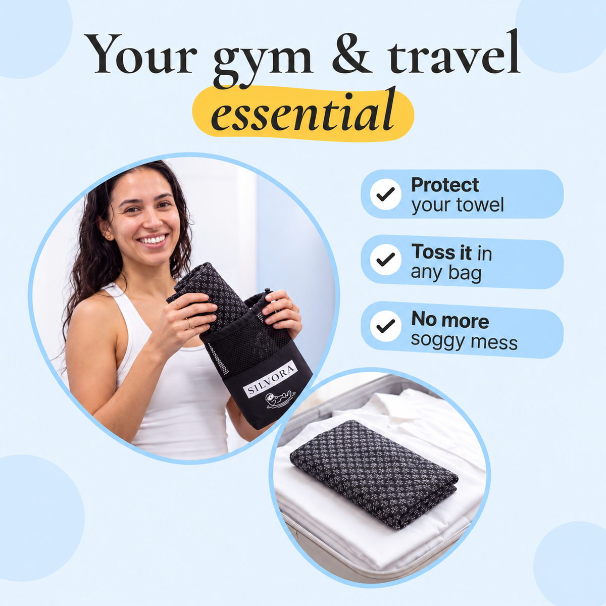 SILVORA on the go bag