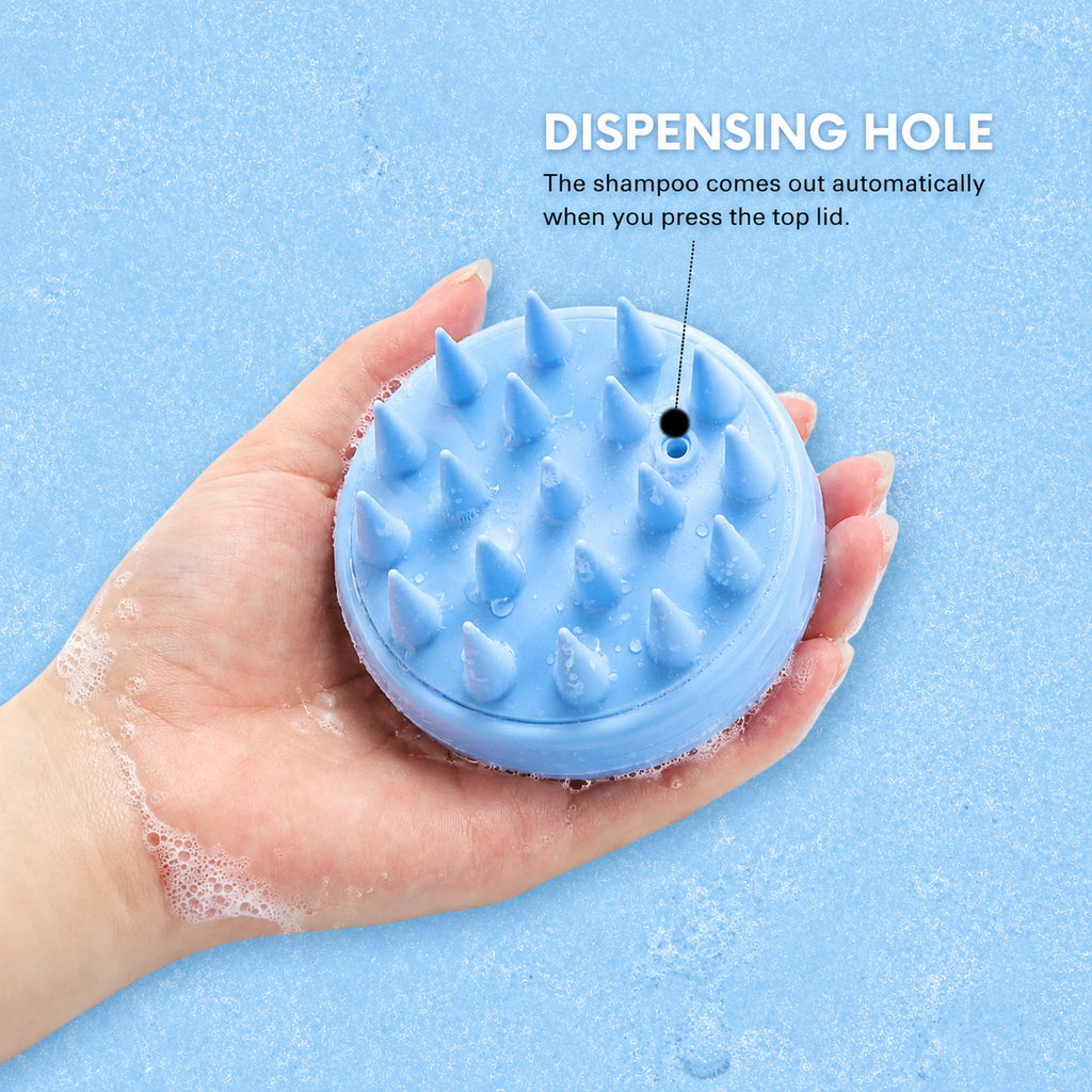 SILVORA scalp scrubber shampoo brush
